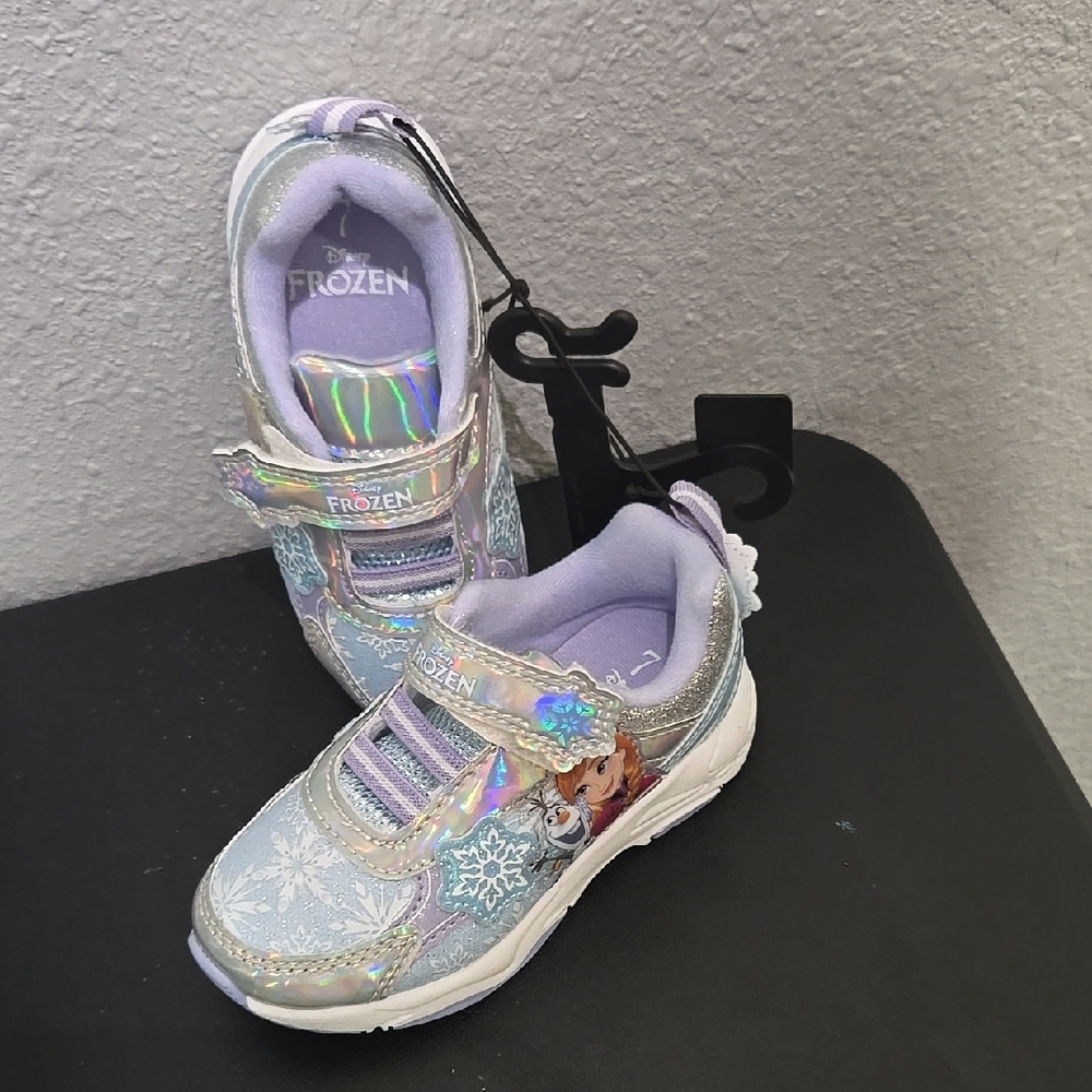 DISNEY FROZEN BABY GIRLS Shoes - Silver and White SIZE 7